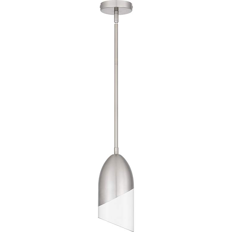 Image 3 Haynes 1-Light Brushed Nickel Mini Pendant Light more views