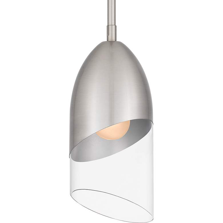 Image 5 Haynes 1-Light Brushed Nickel Mini Pendant Light more views