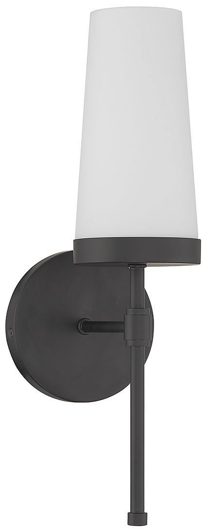 Image 2 Haynes 1-Light Wall Sconce in Matte Black more views