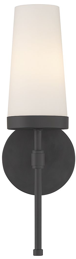 Image 3 Haynes 1-Light Wall Sconce in Matte Black more views