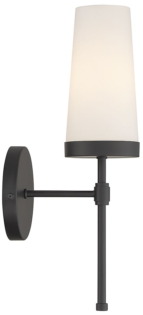 Image 5 Haynes 1-Light Wall Sconce in Matte Black more views