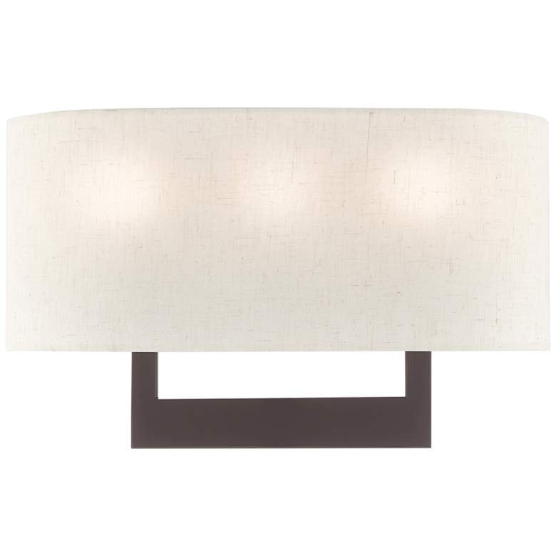 Image 3 Hayworth 10" High Bronze 3-Light Wall Sconce
