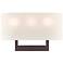 Hayworth 10" High Bronze 3-Light Wall Sconce