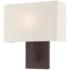 Hayworth 12" High Bronze Rectangular Wall Sconce