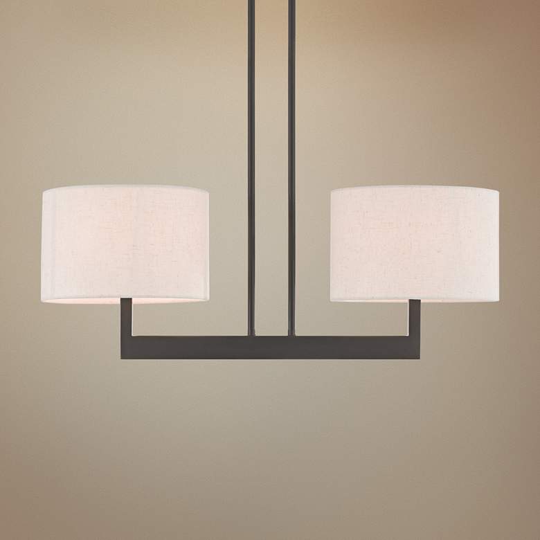 Image 1 Hayworth 30 1/4" Wide Bronze Kitchen Island Light Chandelier