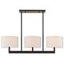 2_Hayworth 42" Wide Bronze 3-Light Linear Chandelier