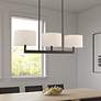 1_Hayworth 42" Wide Bronze 3-Light Linear Chandelier