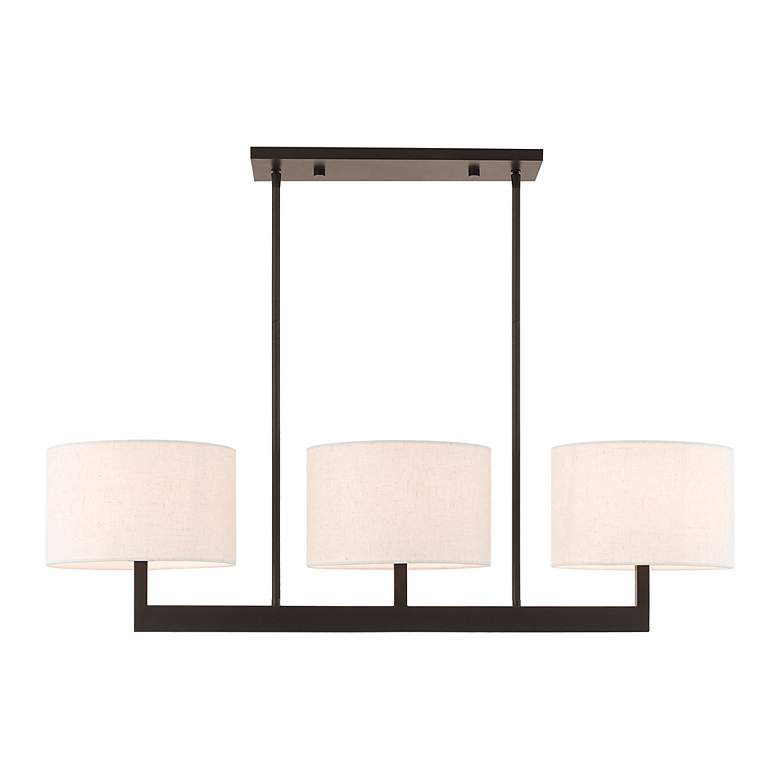 Image 3 Hayworth 42" Wide Bronze 3-Light Linear Chandelier more views