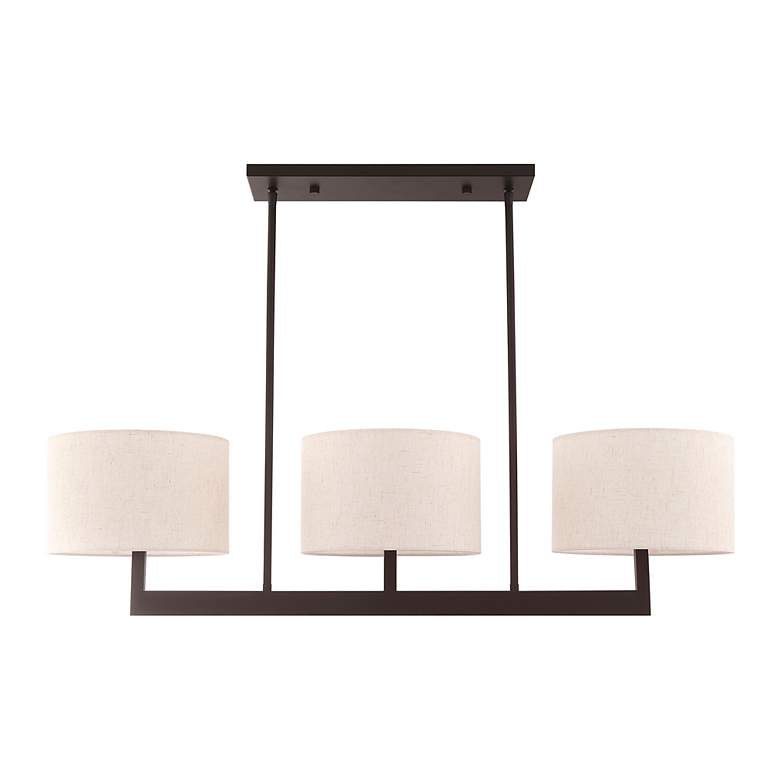 Image 4 Hayworth 42" Wide Bronze 3-Light Linear Chandelier more views