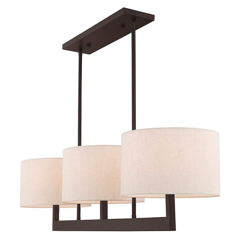 Image 6 Hayworth 42" Wide Bronze 3-Light Linear Chandelier more views