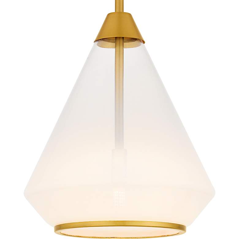 Image 5 Haze 1-Light Brushed Gold Mini Pendant more views