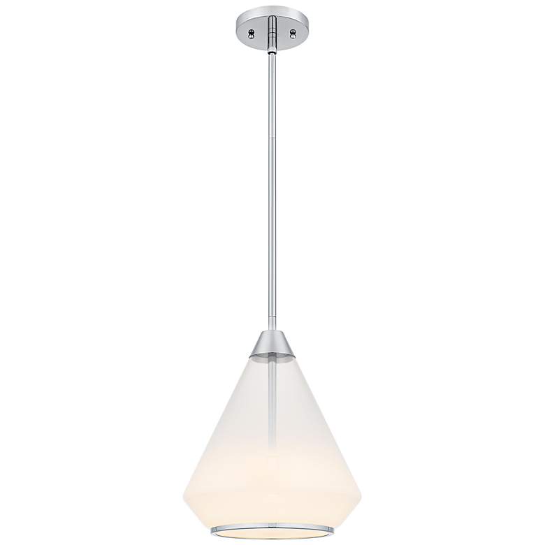 Image 1 Haze 1-Light Polished Chrome Mini Pendant