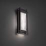1_Haze 16"H x 7.5"W 1-Light Outdoor Wall Light in Black