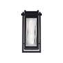 3_Haze 16"H x 7.5"W 1-Light Outdoor Wall Light in Black more views
