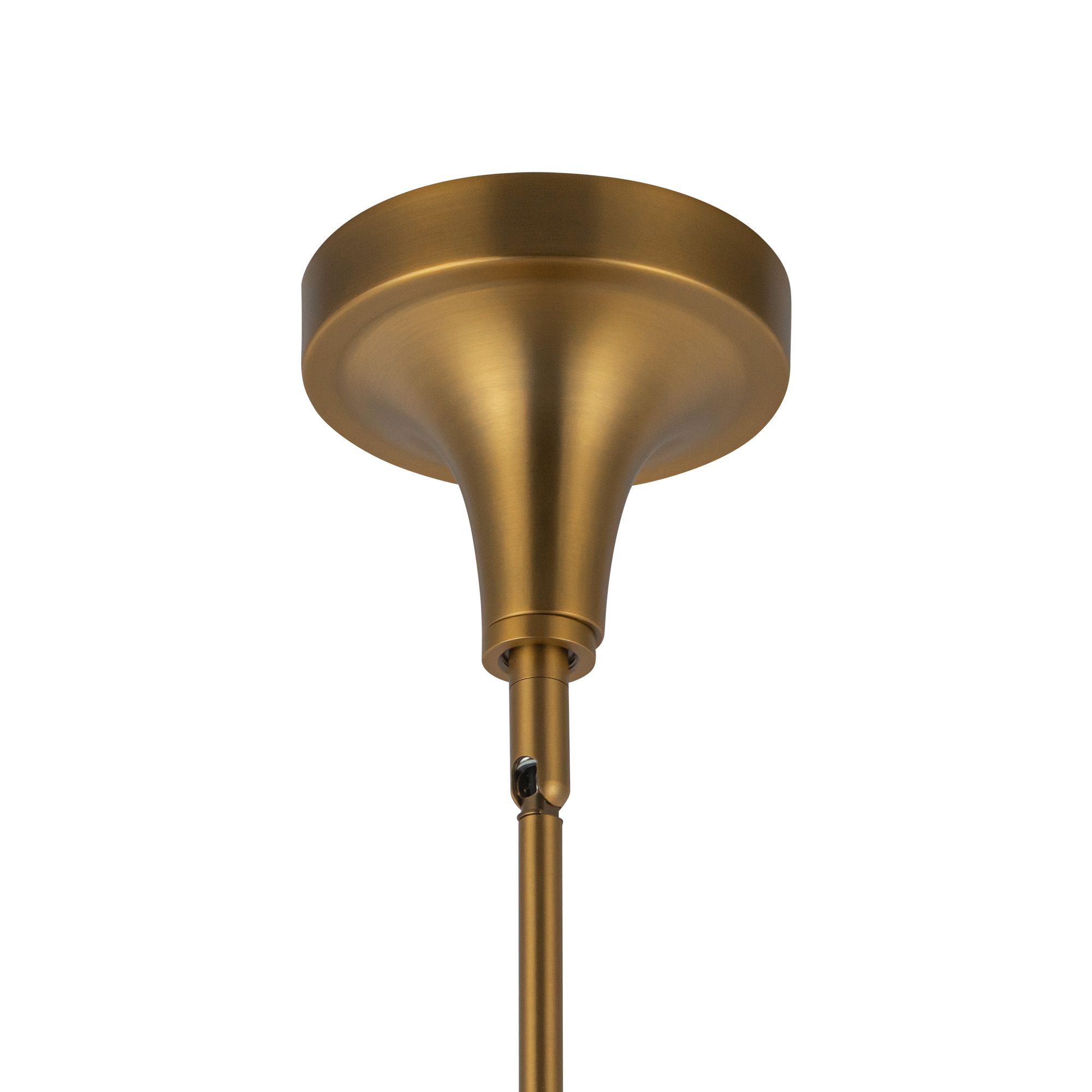 Image 6 Hazel 10 1/4" Wide Aged Gold Mini Pendant with Clear Glass more views