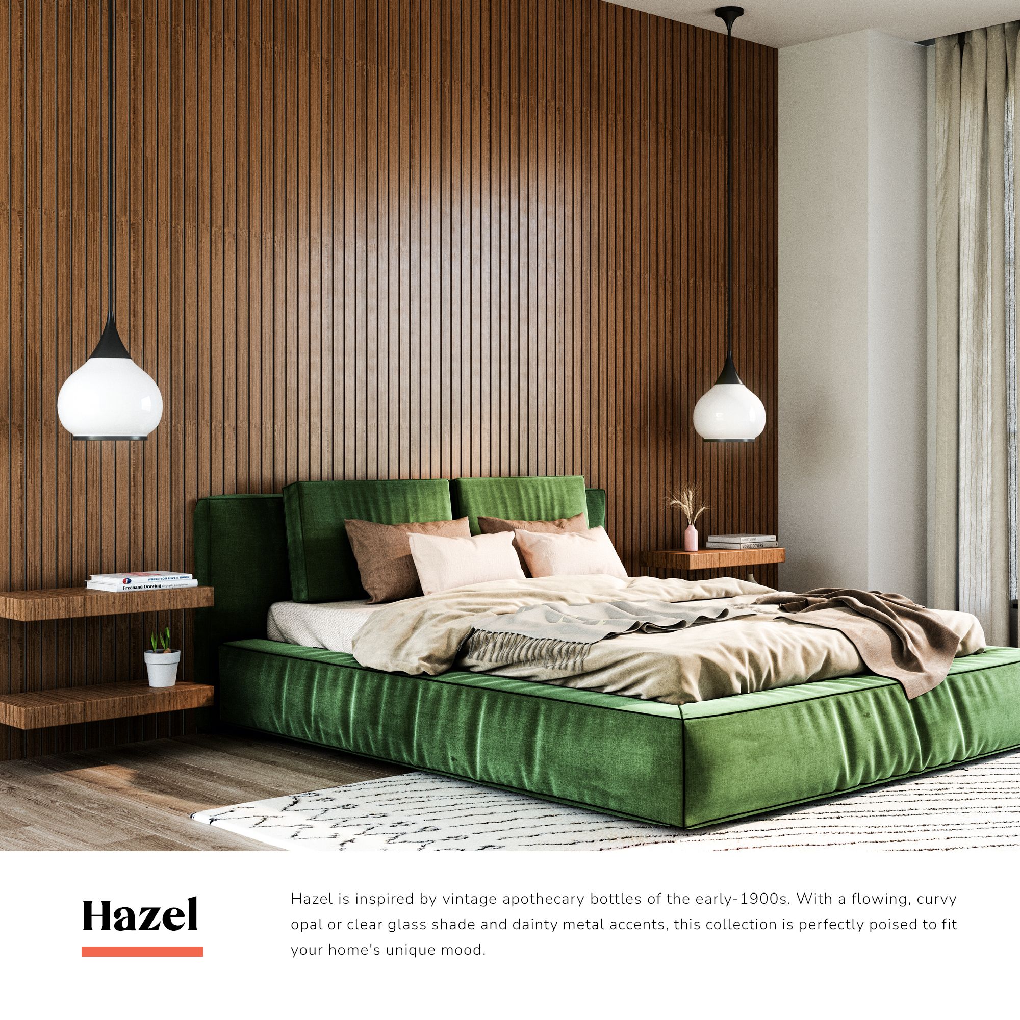 Image 3 Hazel 6 3/4" Wide Aged Gold Mini Pendant w/ Opal Glass Shade more views