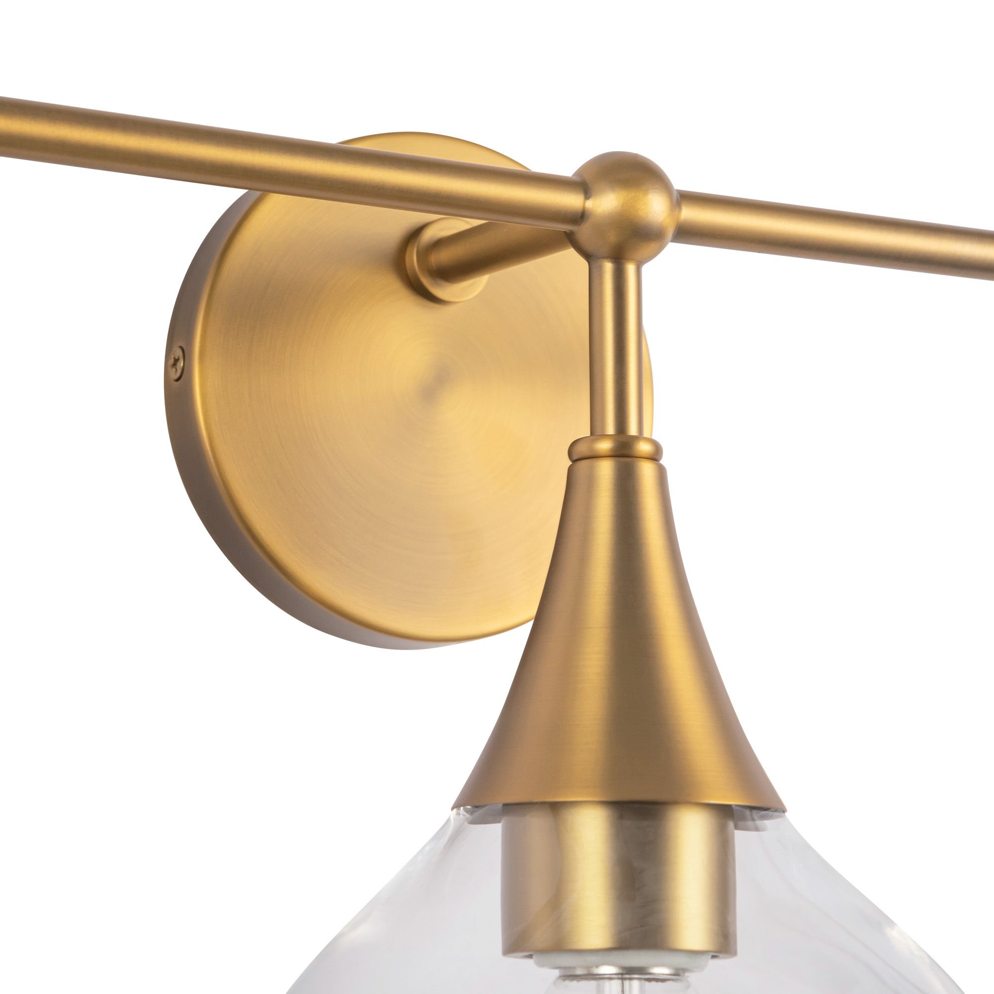 Image 6 Hazel 26 3/4" Wide Aged Gold 3-Light Vanity Bath Light more views