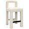 Hazel 26" Cream Boucle Fabric Counter Stool