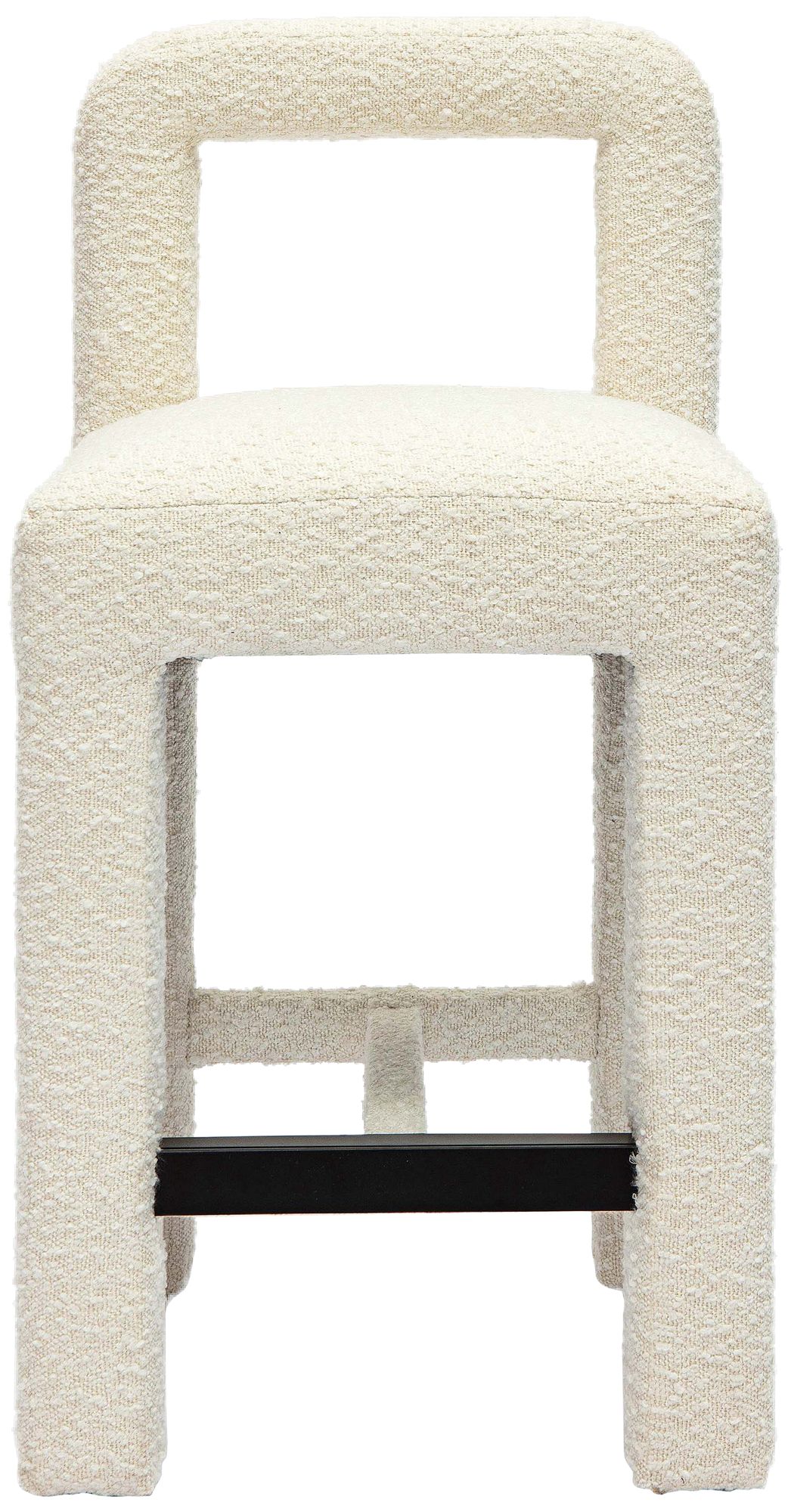 Image 3 Hazel 26" Cream Boucle Fabric Counter Stool more views