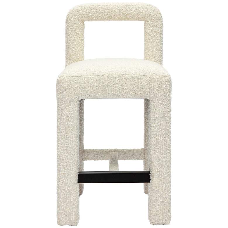 Image 3 Hazel 26" Cream Boucle Fabric Counter Stool more views