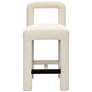 3_Hazel 26" Cream Boucle Fabric Counter Stool more views