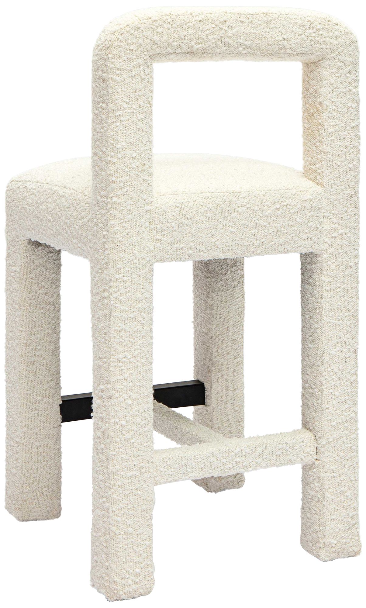 Image 4 Hazel 26" Cream Boucle Fabric Counter Stool more views