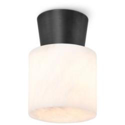Hazel Alabaster Flush Mount (Oil Rubbed Bronze)