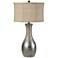 Hazel Antique Silver Leaf Jug Table Lamp