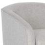 4_Hazel Belfast Heather Gray Fabric and Antique Brass Swivel Armchair more views