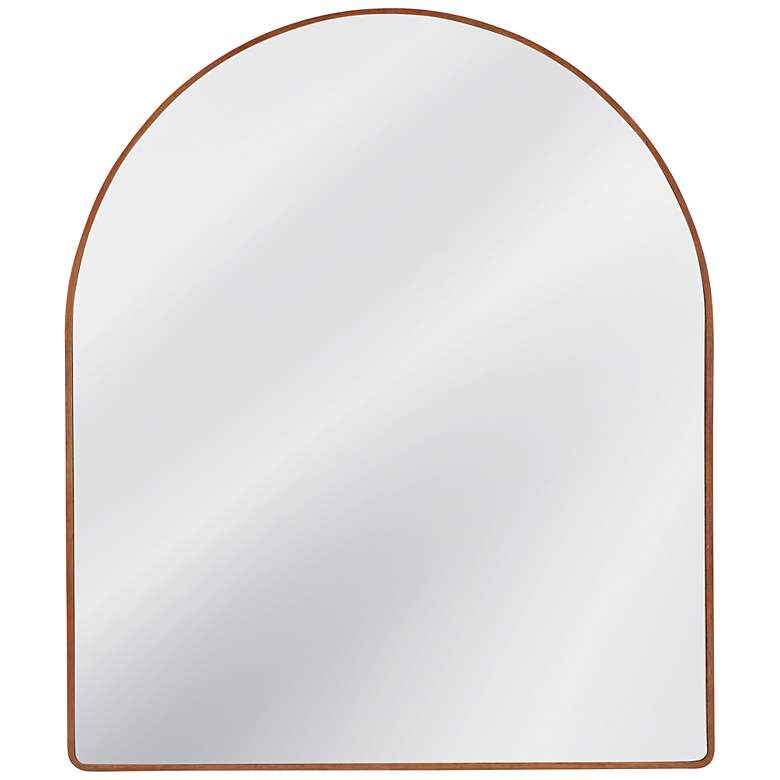 Image 1 Hazel Brown 34" x 40" Arched Top Wall Mirror