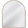 Hazel Brown 34" x 40" Arched Top Wall Mirror