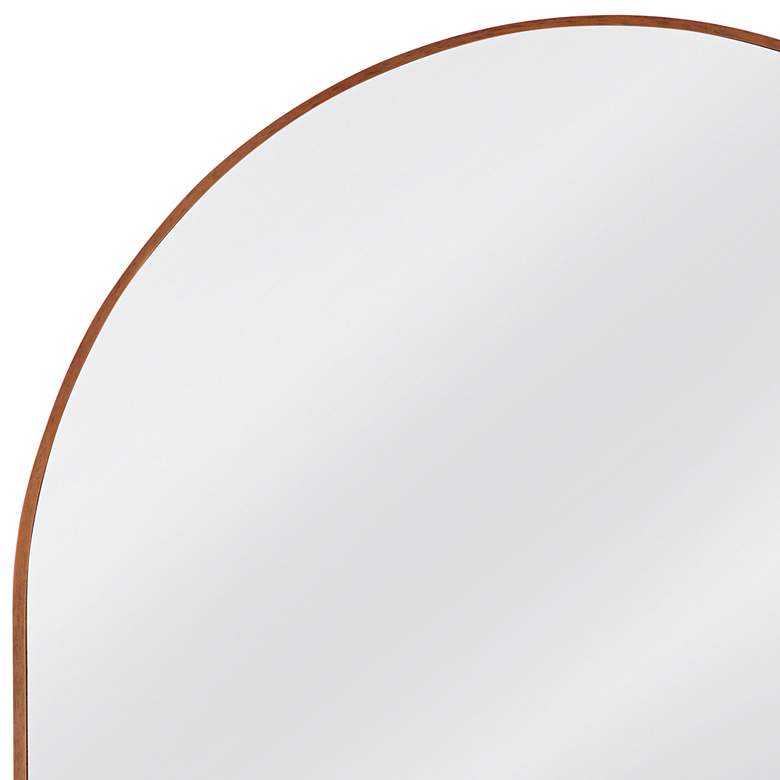 Image 2 Hazel Brown 34" x 40" Arched Top Wall Mirror more views