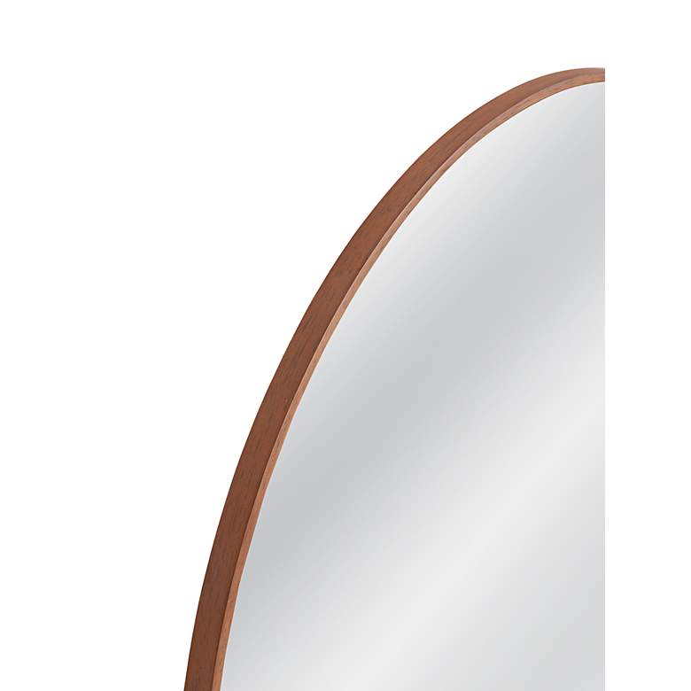 Image 3 Hazel Brown 34" x 40" Arched Top Wall Mirror more views