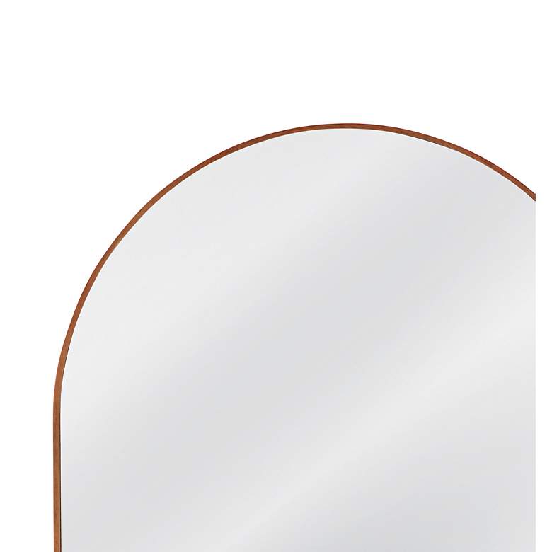 Image 4 Hazel Brown 34" x 40" Arched Top Wall Mirror more views