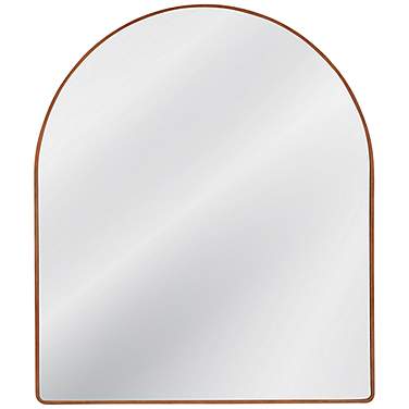Hazel Brown 34" x 40" Arched Top Wall Mirror