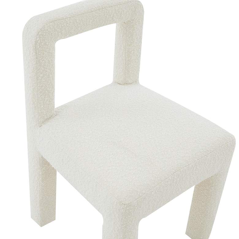 Image 3 Hazel Cream Boucle Fabric Dining Chair more views
