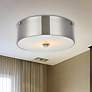 1_Hazen 2 Lt 12" Burnished Nickel Flush Mount