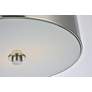 5_Hazen 2 Lt 12" Burnished Nickel Flush Mount more views