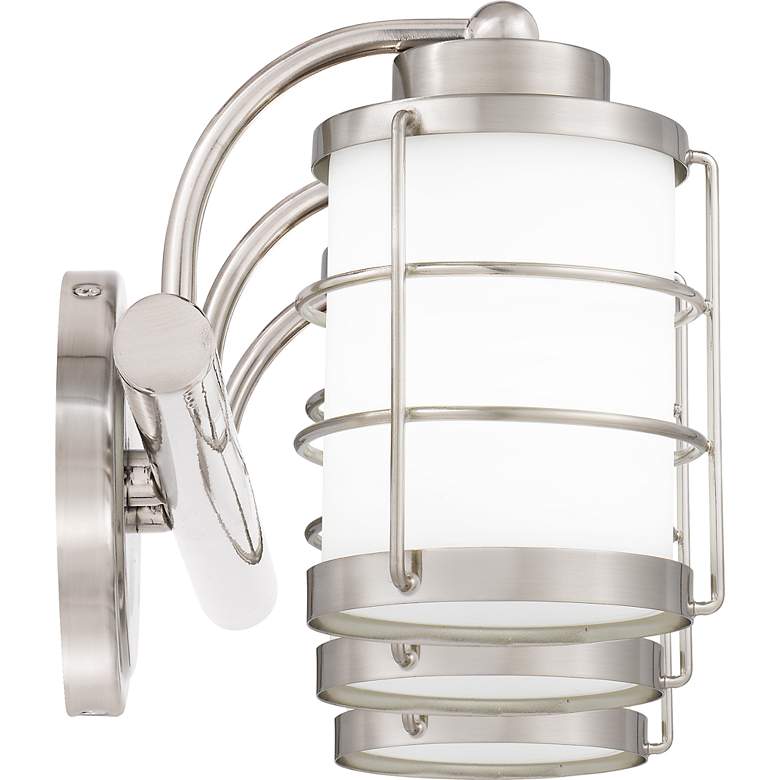 Image 3 Hazlett 23" Wide Brushed Nickel 3-Light Bath Light more views