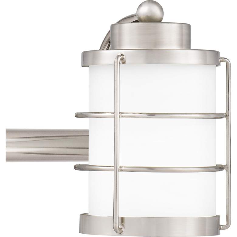 Image 4 Hazlett 23" Wide Brushed Nickel 3-Light Bath Light more views