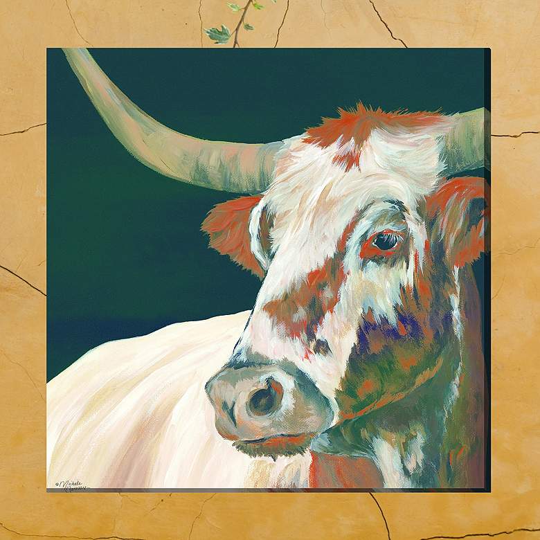 Image 1 Head of the Herd 24" Square Outdoor Canvas Wall Art