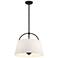 Headington 15 1/2" Wide Coal Black Pendant Light