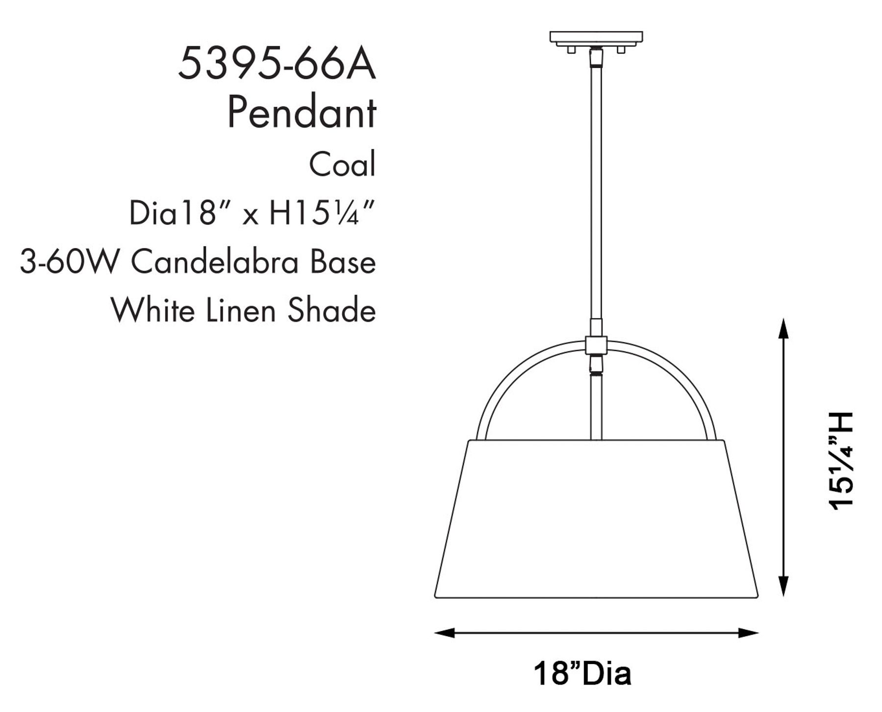 Image 4 Headington 15 1/2" Wide Coal Black Pendant Light more views