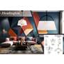 Headington 15 1/2" Wide Coal Black Pendant Light