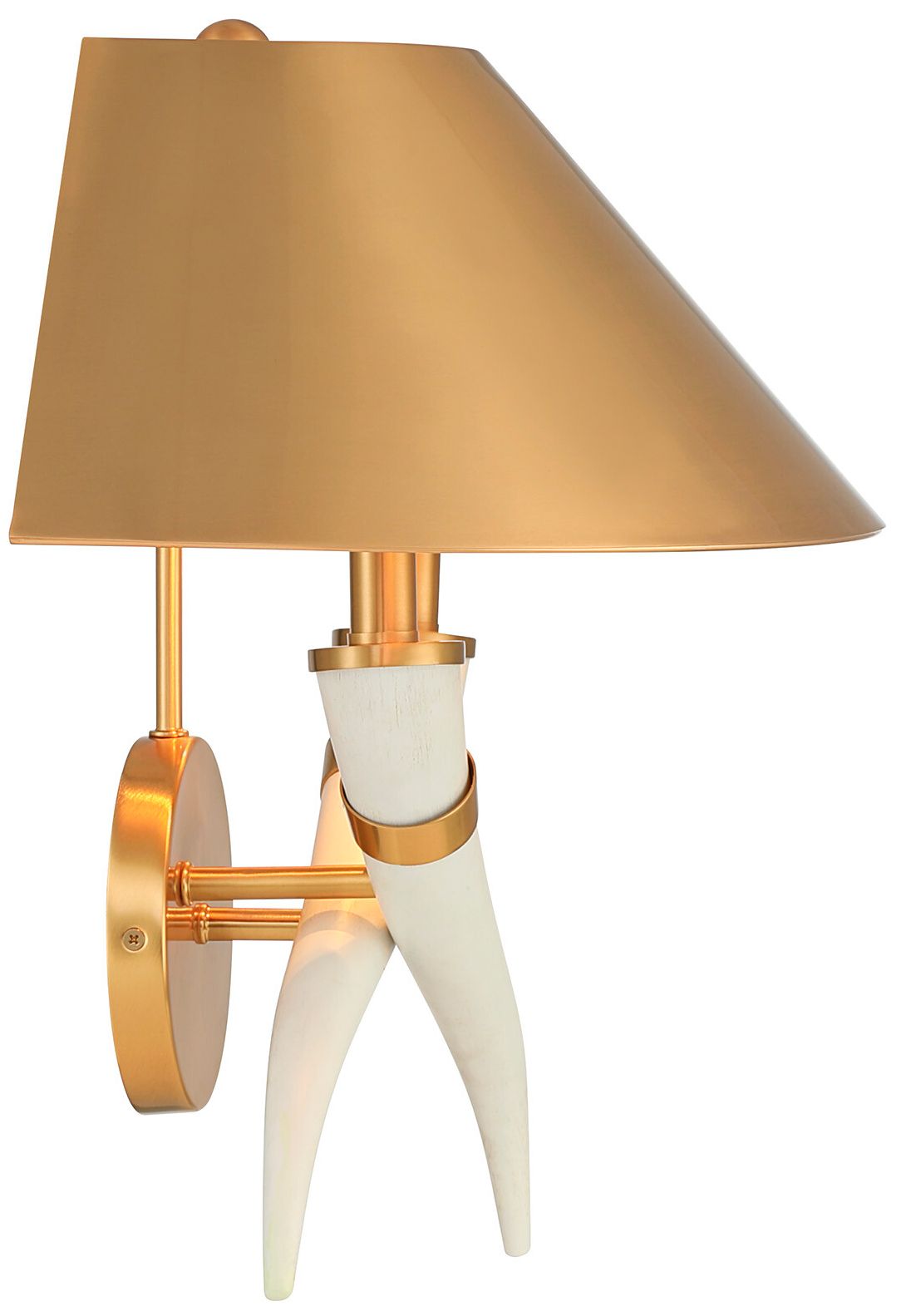 Image 6 Hearne 2-Light Wall Sconce in Warm Brass by Dann Foley more views