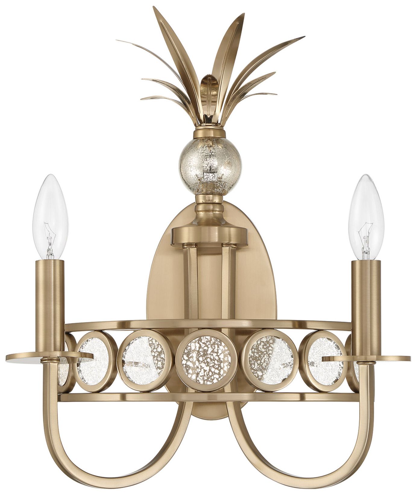 Image 2 Hearst 2-Light Wall Sconce in Noble Brass more views