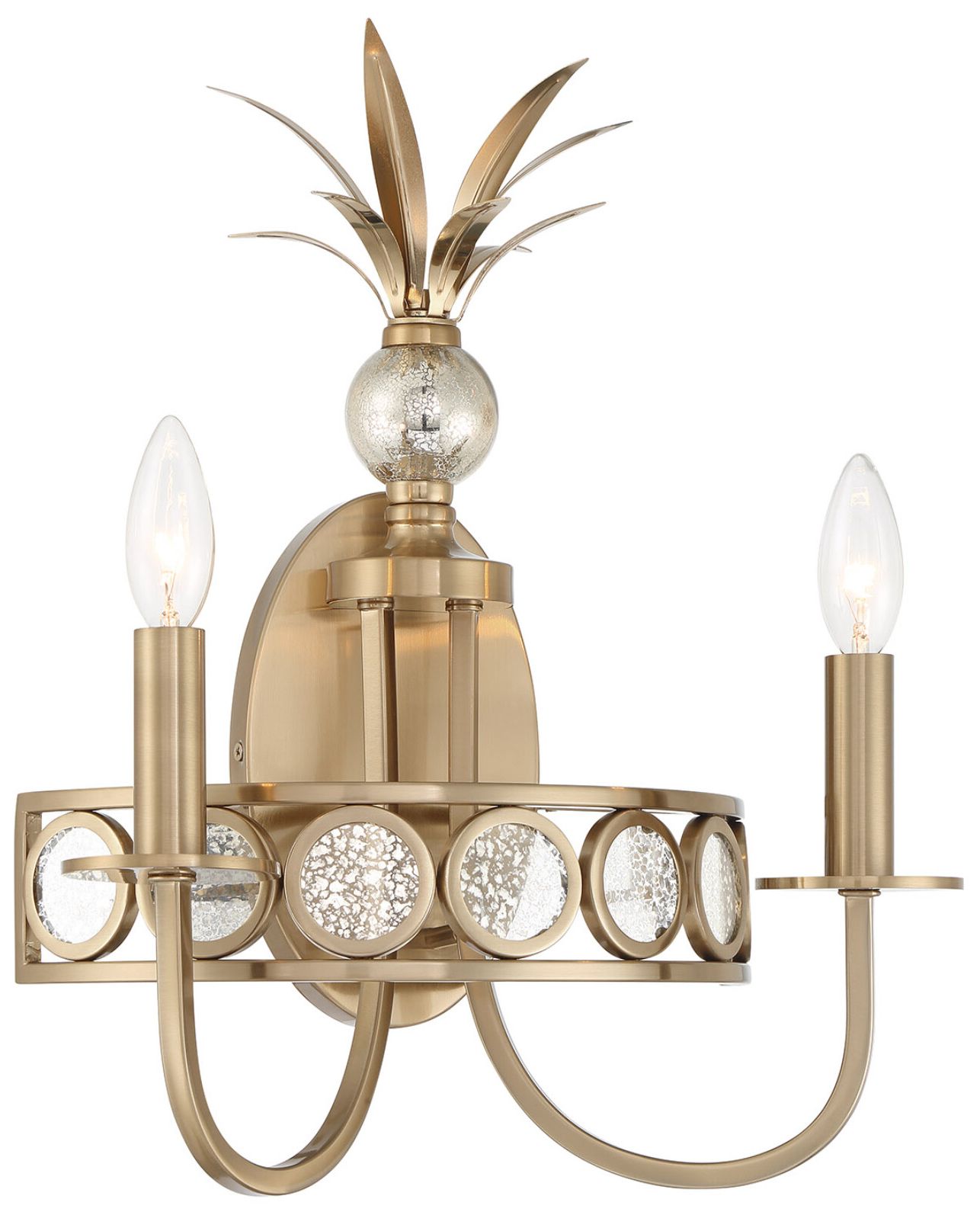 Image 3 Hearst 2-Light Wall Sconce in Noble Brass more views