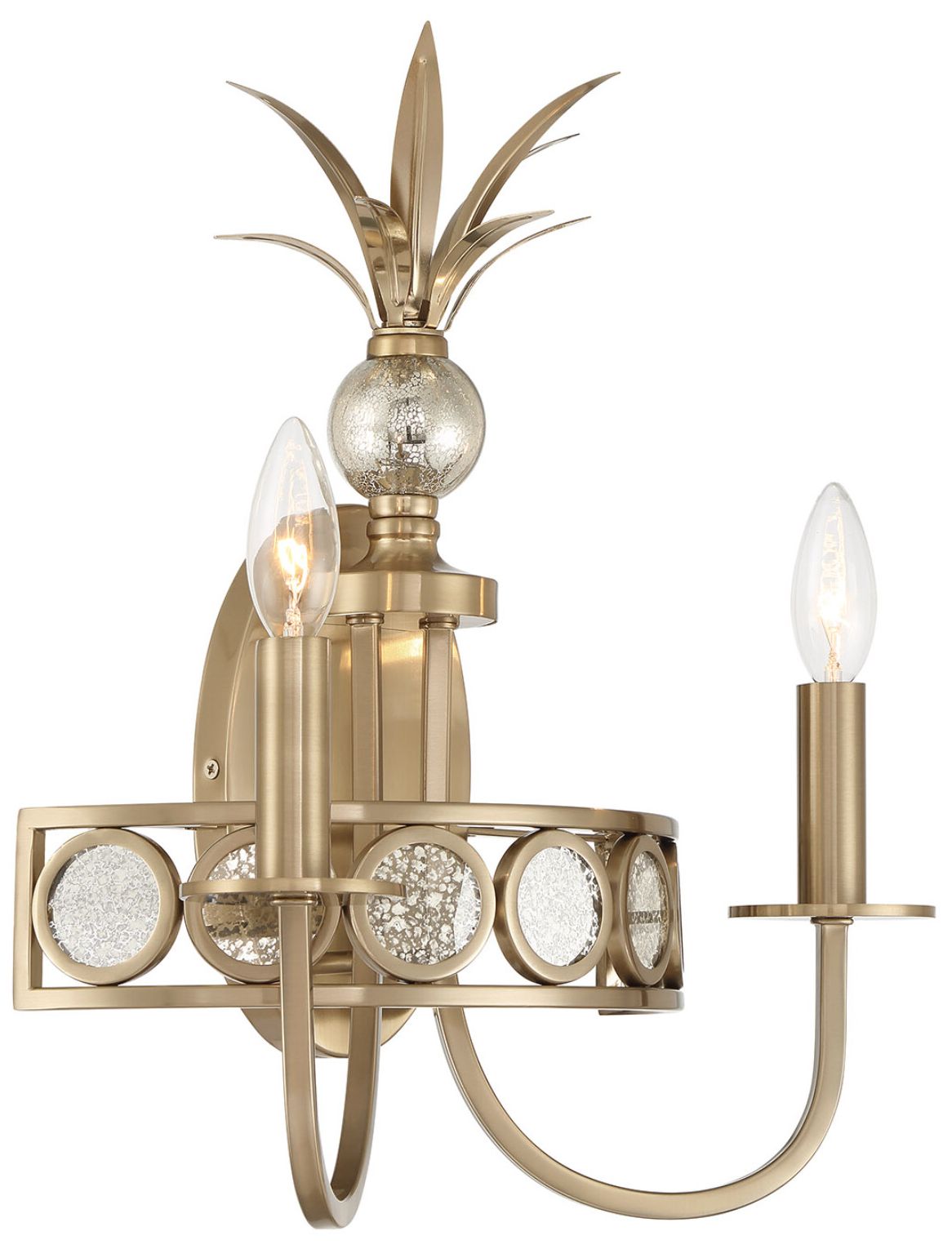 Image 4 Hearst 2-Light Wall Sconce in Noble Brass more views