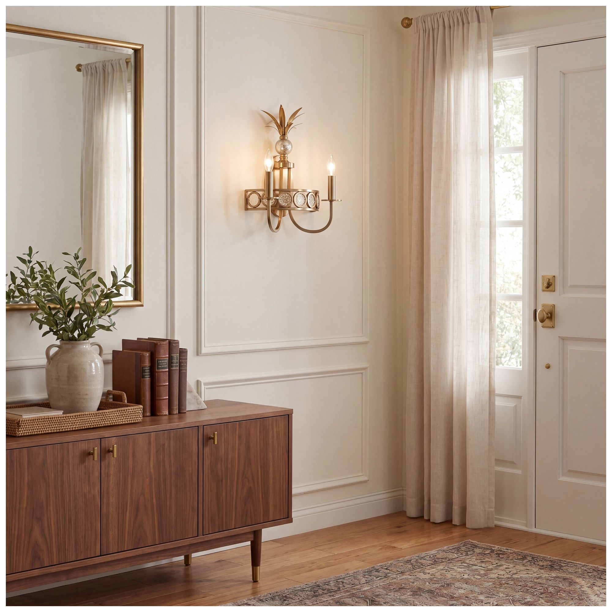 Image 6 Hearst 2-Light Wall Sconce in Noble Brass more views
