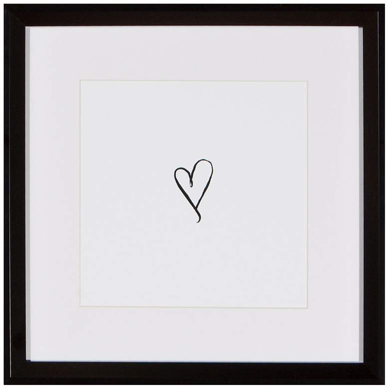 Image 1 Heart 13 inch Square Silhouette Wall Art